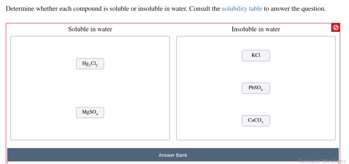 Soluble compound insoluble chegg transcribed